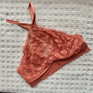 Victoria Secret High Neck Orange Bralette